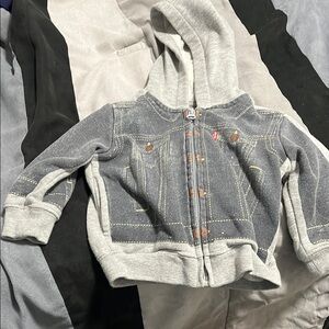 Levi's Gray and Blue Jean Jacket with Timeless Design